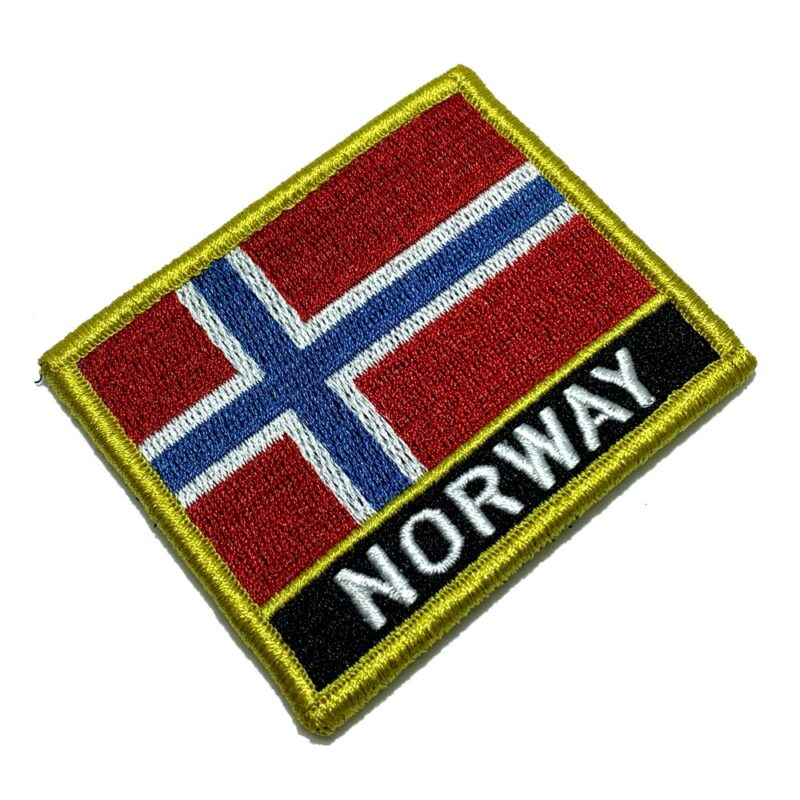 Norway – Embroidery Flag Patch With Hook Velcro®️ 3″×2.5″