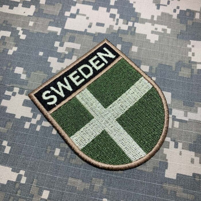 Sweden – Embroidery Flag Iron-in or Sew on Patch 2.68″×3.15″ - Image 2