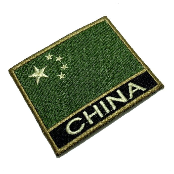 China – Embroidery Flag Iron-in or Sew on Patch 3″×2.5″