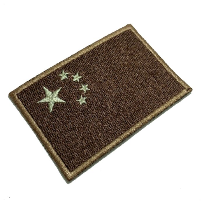 China – Tactical Embroidery Flag Iron-in or Sew on Patch 3″×2″