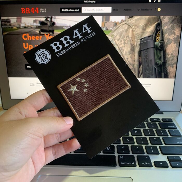 China – Tactical Embroidery Flag Iron-in or Sew on Patch 3″×2″ - Image 3