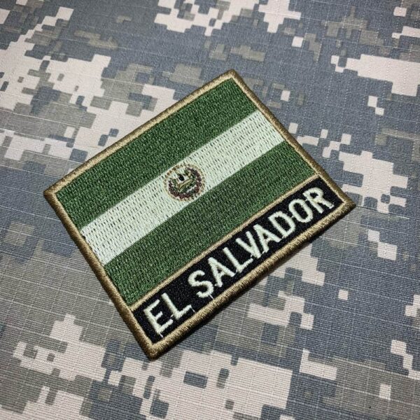 Buy El Salvador Flag Patch Hispanic Country Heart Embroidered Iron On BG3 Online In India