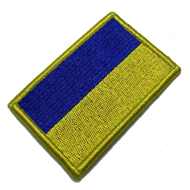 Ukraine – Embroidery Flag Patch With Hook Velcro®️ 3″×2″