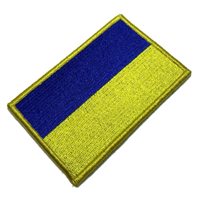 Ukraine – Embroidery Flag Patch With Hook Velcro®️ 4″×2.67″