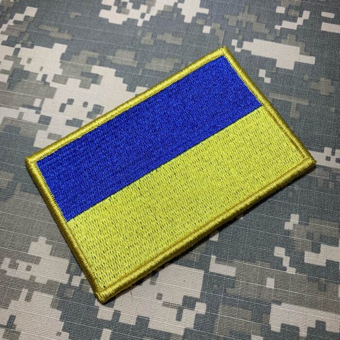 Ukraine – Embroidery Flag Patch With Hook Velcro®️ 4″×2.67″ - Image 2