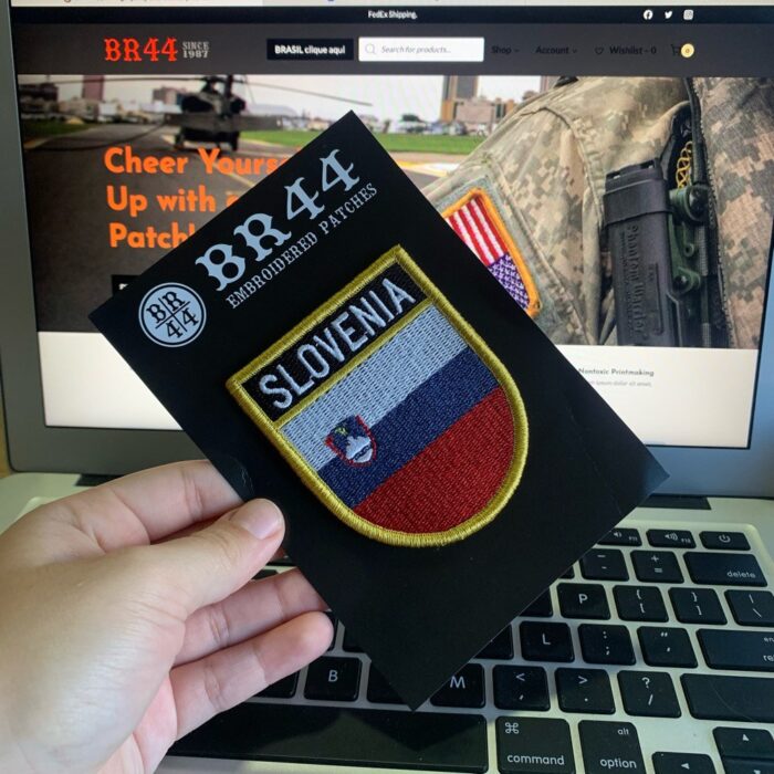 Slovenia – Embroidery Flag Patch With Hook Velcro®️ 2.68″×3.15″ - Image 3
