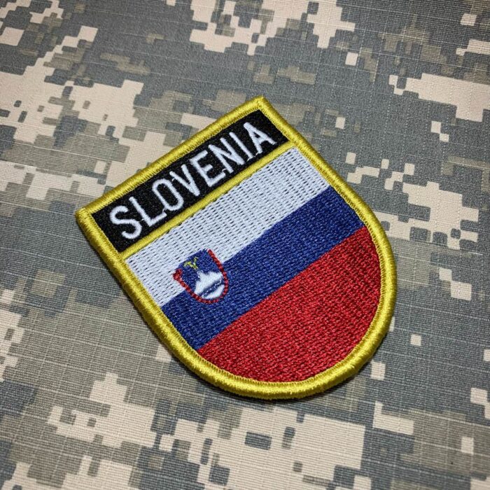 Slovenia – Embroidery Flag Patch With Hook Velcro®️ 2.68″×3.15″ - Image 2