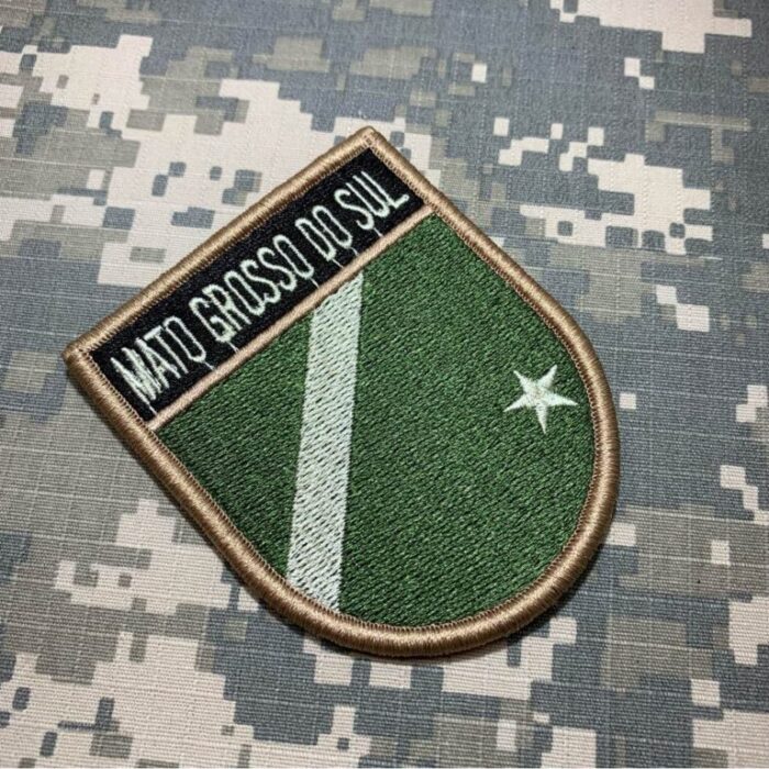 Mato Grosso do Sul Brazil State – Embroidery Flag Patch With Hook Velcro®️ 2.68″×3.15″ - Image 2