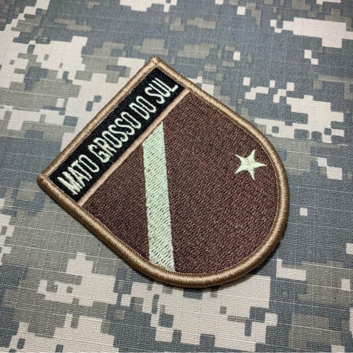 Mato Grosso do Sul Brazil State – Embroidery Flag Patch With Hook Velcro®️ 2.68″×3.15″ - Image 2