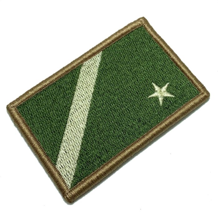 Mato Grosso do Sul MS Brazil – Tactical Embroidery Flag Patch With Hook Velcro®️ 3″×2″