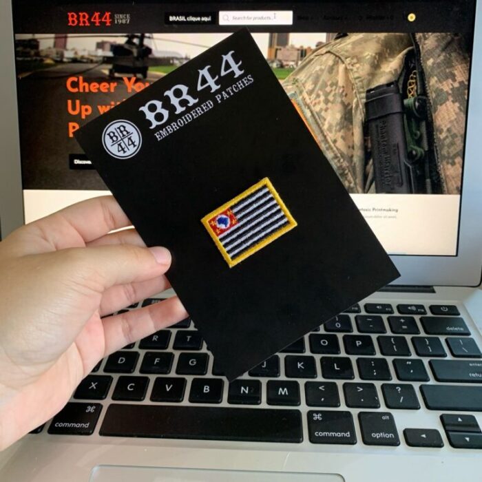 São Paulo Brazil State – Embroidery Flag Iron-in or Sew on Patch 1.5″x1″ - Image 3