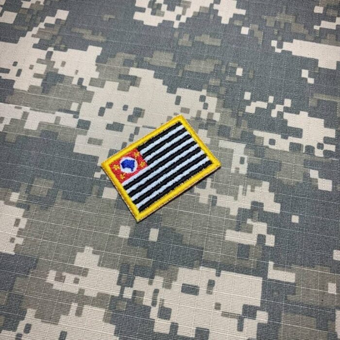 São Paulo Brazil State – Embroidery Flag Iron-in or Sew on Patch 1.5″x1″ - Image 2