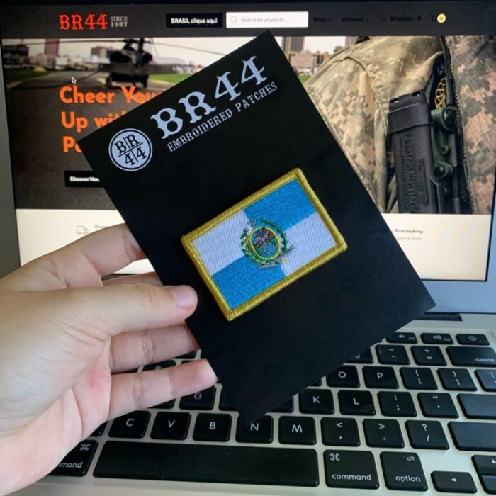 Rio de Janeiro Brazil State – Embroidery Flag Patch With Hook Velcro®️ 2.2″×1.49″ - Image 3
