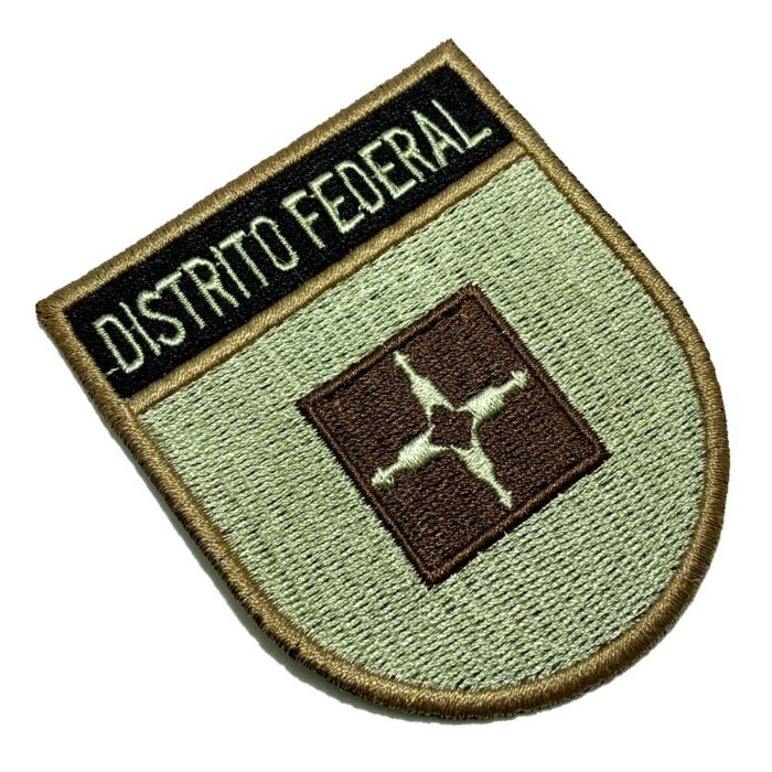 Distrito Federal DF Brazil – Embroidery Flag Iron-in or Sew on Patch 2.68″×3.15″