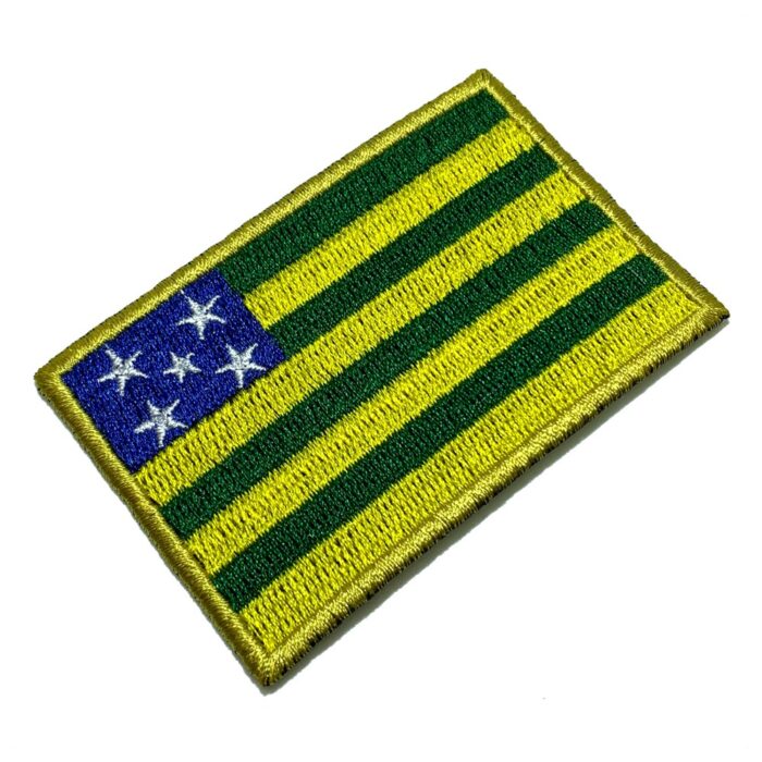 Goiás Brazil State – Embroidery Flag Iron-in or Sew on Patch 3″×2″