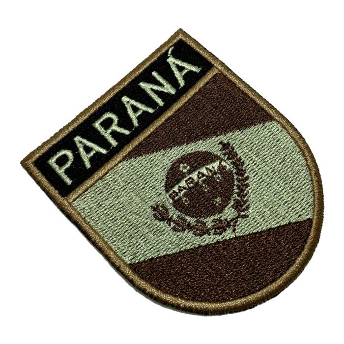 Paraná Brazil State – Tactical Embroidery Flag Iron-in or Sew on Patch 2.68″×3.15″