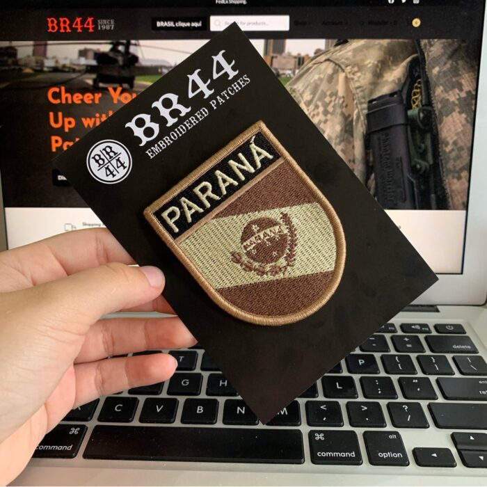 Paraná Brazil State – Tactical Embroidery Flag Patch With Hook Velcro®️ 2.68″×3.15″ - Image 3