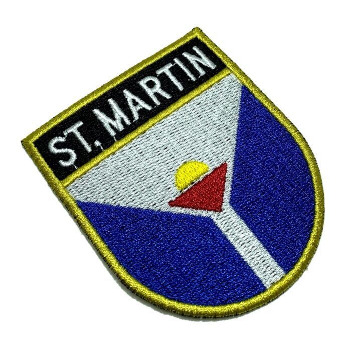 St. Martin France Country - Embroidery Flag Iron-in or Sew on Patch 2.68″×3.15″