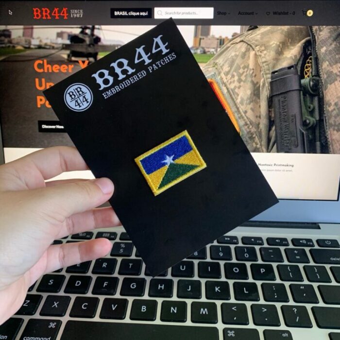 Rondônia Brazil State – Embroidery Flag Iron-in or Sew on Patch 1.5″x1″ - Image 3