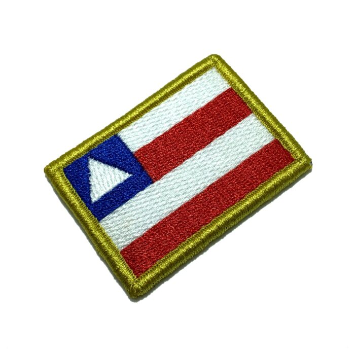 Bahia Brazil State – Embroidery Flag Patch With Hook Velcro®️ 2.2″×1.5″