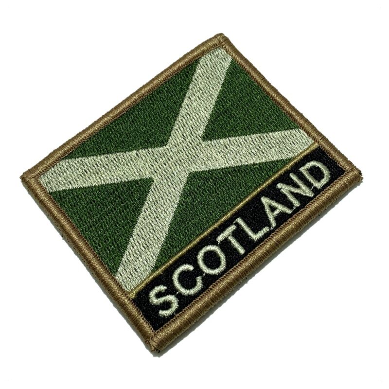 Scotland Country – Tactical Embroidery Flag Patch With Hook Velcro®️ 3″×2.5″