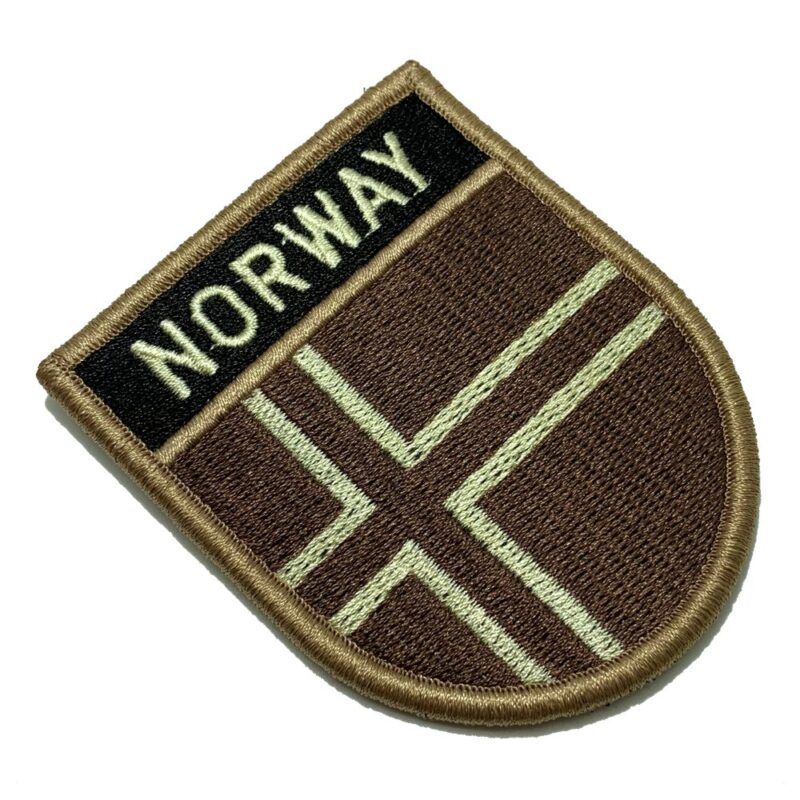 Norway Country – Tactical Embroidery Flag Patch With Hook Velcro®️ 2.68″×3.15″