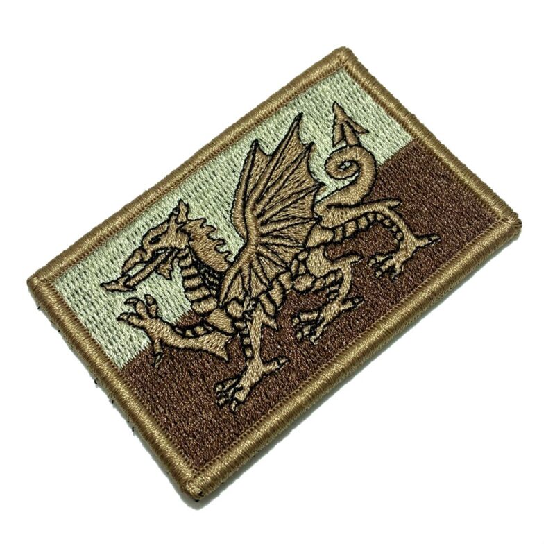 Wales Country – Tactical Embroidery Flag Patch With Hook Velcro®️ 3″×2″