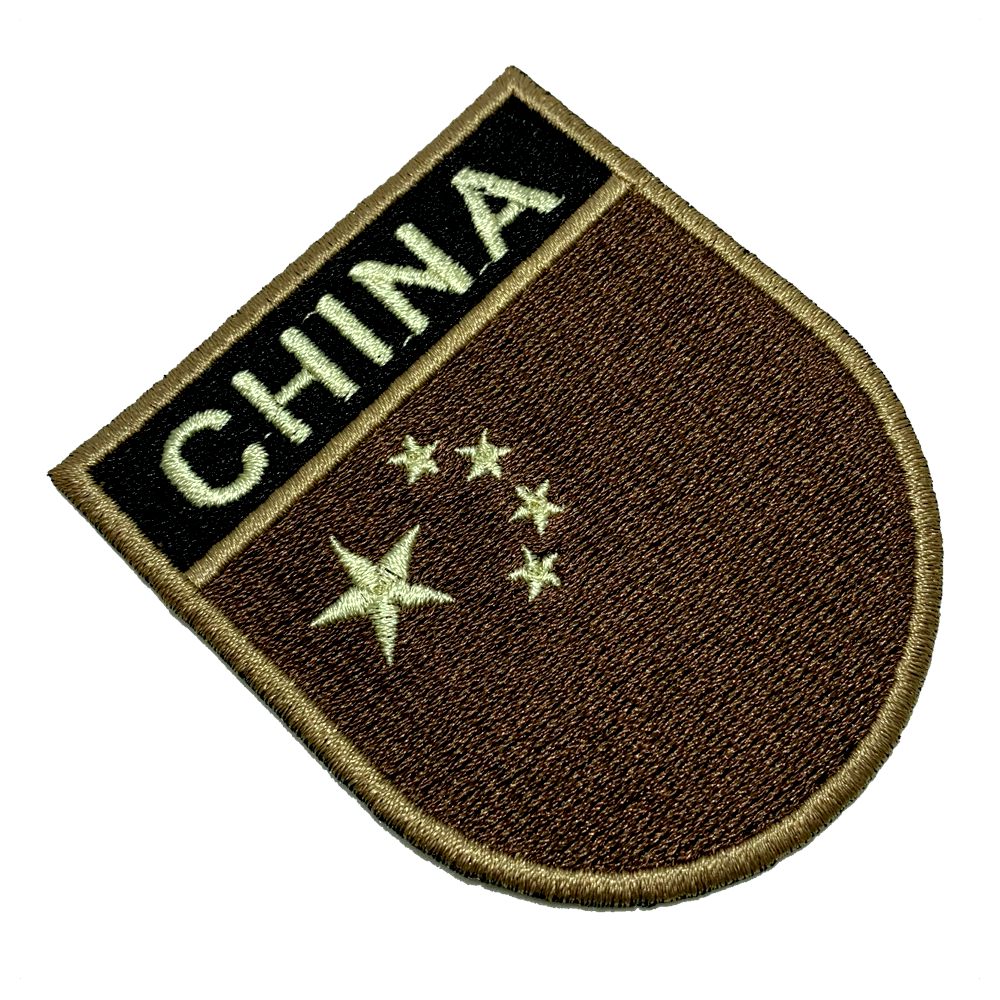 China Country – Tactical Embroidery Flag Iron-in or Sew on Patch 2.68″×3.15″