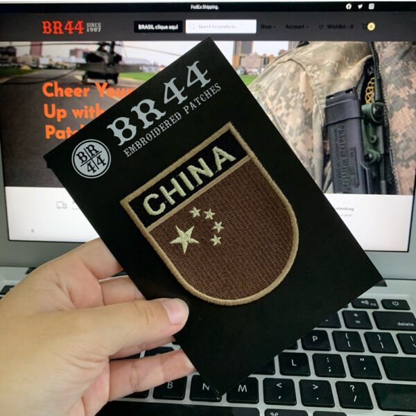 China Country – Tactical Embroidery Flag Iron-in or Sew on Patch 2.68″×3.15″ - Image 3