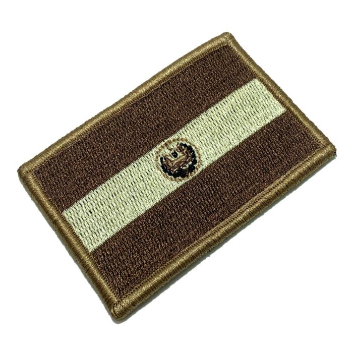 El Salvador Country – Tactical Embroidery Flag Patch With Hook Velcro®️ 3″×2″