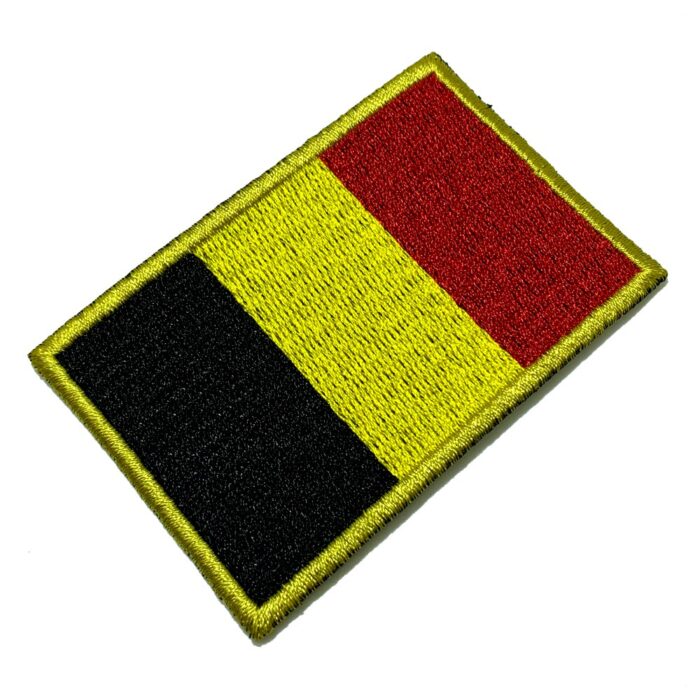 Belgium Country – Embroidery Flag Iron-in or Sew on Patch 3″×2″