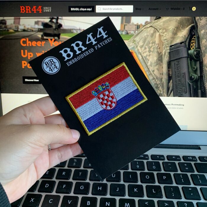 Croatia Country – Embroidery Flag Iron-in or Sew on Patch 3″×2″ - Image 3
