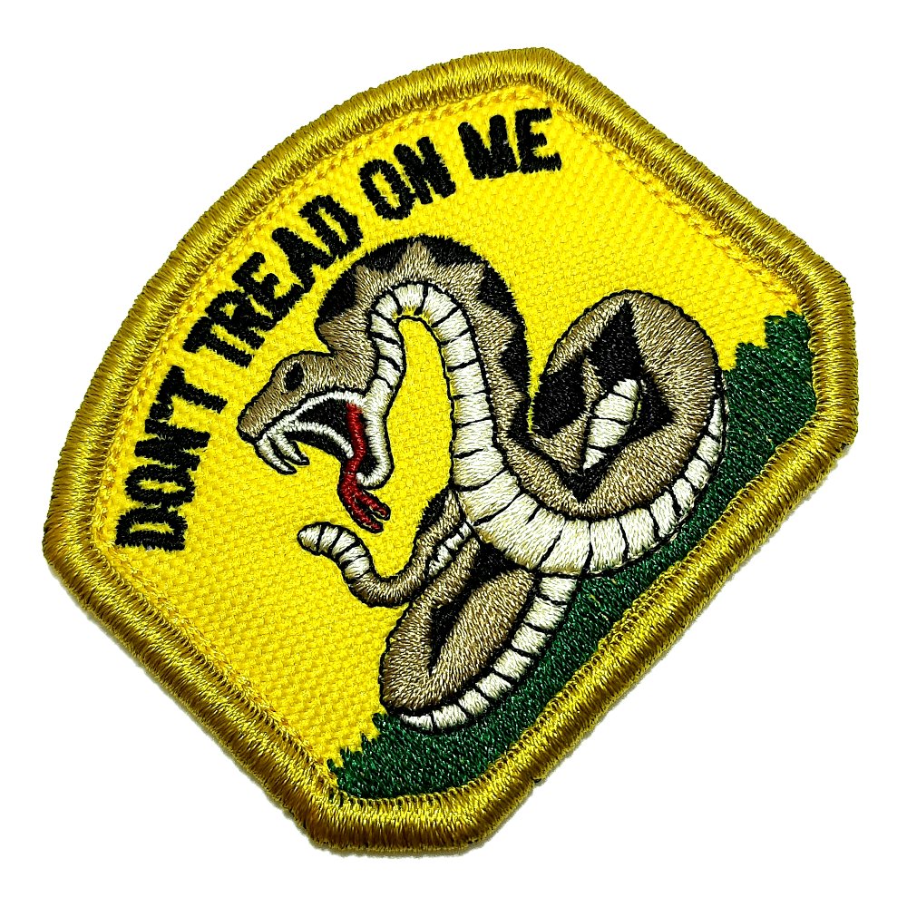 Don’t Tread On Me – Tactical Embroidery Patch With Hook Velcro®️ 2.75″×2.36″