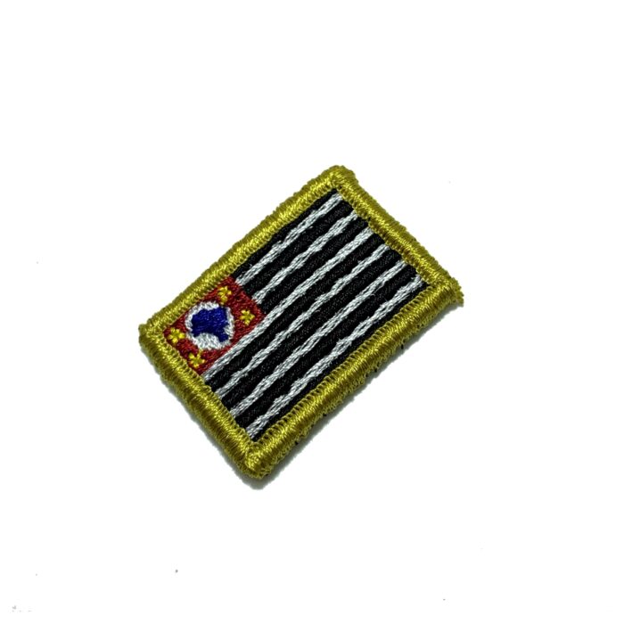 São Paulo Brazil State – Embroidery Flag Patch With Hook Velcro®️ 1.5″x1″