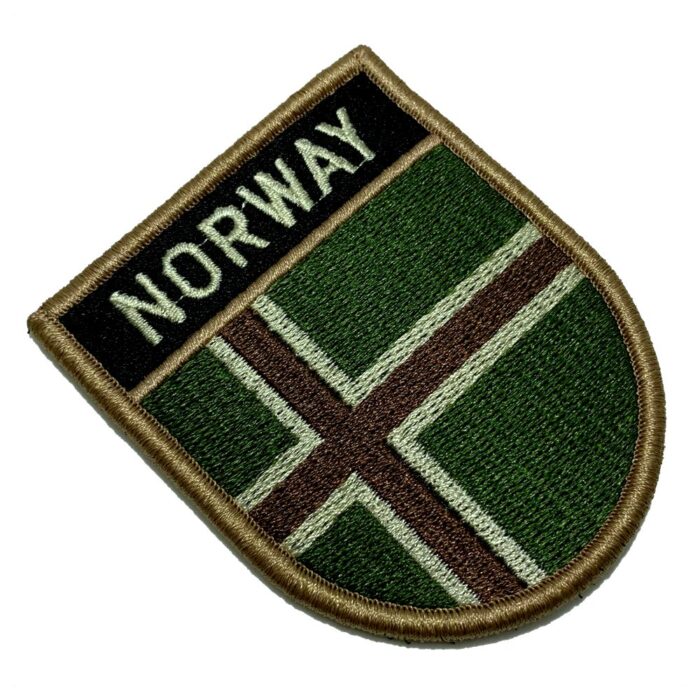 Norway Country – Tactical Embroidery Flag Patch With Hook Velcro®️ 2.68″×3.15″