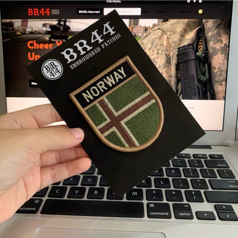 Norway Country – Tactical Embroidery Flag Patch With Hook Velcro®️ 2.68″×3.15″ - Image 3