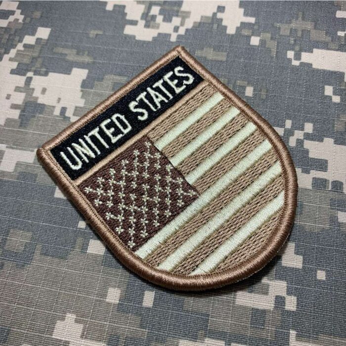 USA United States Of America Country – Tactical Embroidery Flag Patch With Hook Velcro®️ 2.68″×3.15″ - Image 2