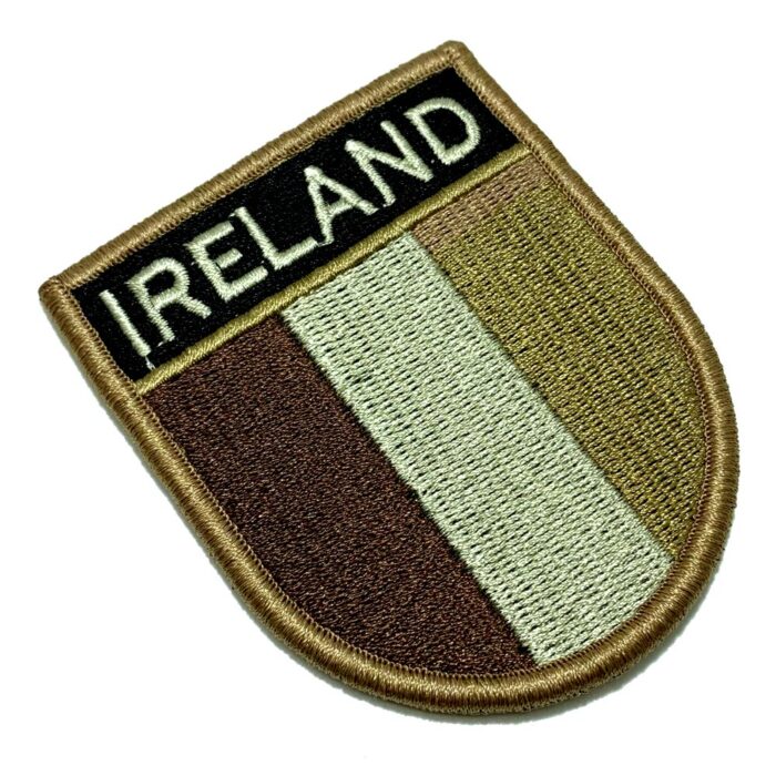 Ireland Country – Tactical Embroidery Flag Patch With Hook Velcro®️ 2.68″×3.15″