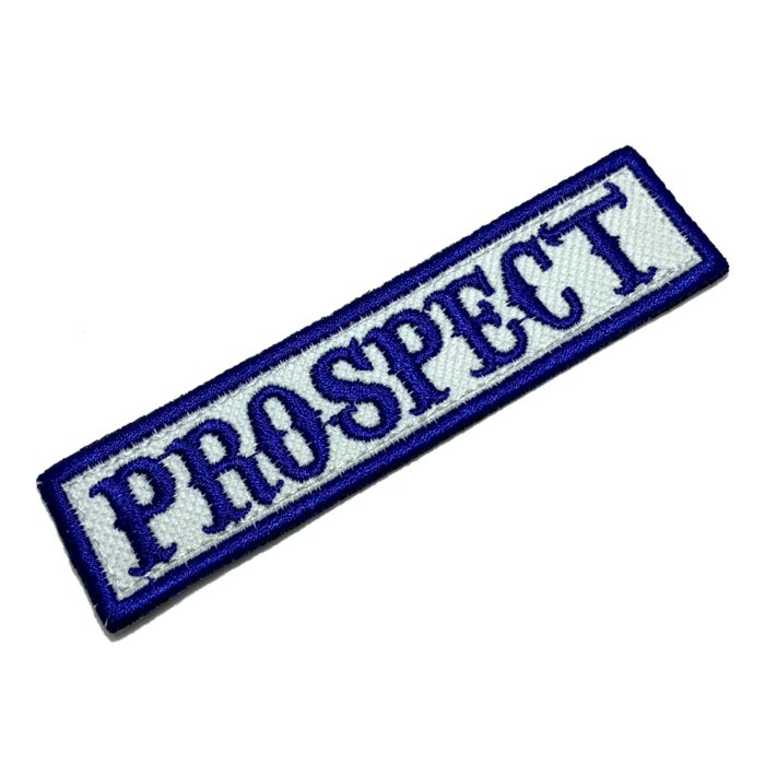 Prospect – Embroidery Iron-in or Sew on Patch 4″x1″