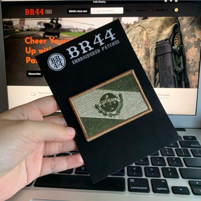 Paraná State Brazil – Tactical Embroidery Flag Patch With Hook Velcro®️ 3″×2″ - Image 3