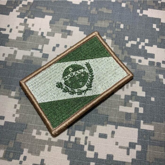 Paraná State Brazil – Tactical Embroidery Flag Patch With Hook Velcro®️ 3″×2″ - Image 2