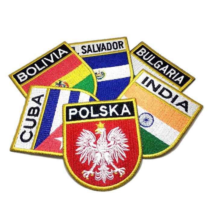 Flag Countries And States USA Embroidered Patch 2.68"×3.15"