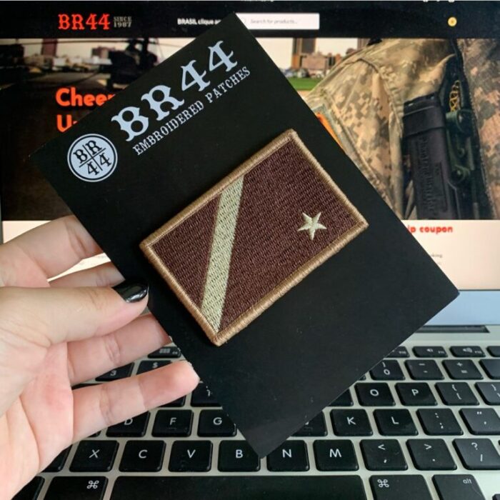 Mato Grosso do Sul Brazil State – Tactical Embroidery Flag Patch With Hook Velcro®️ 3″×2″ - Image 3