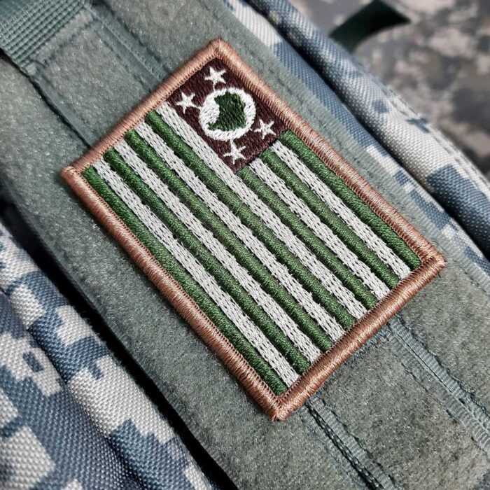 São Paulo Brazil State – Tactical Embroidery Flag Patch With Hook Velcro®️ 3″×2″ - Image 2