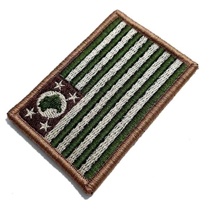 São Paulo Brazil State – Tactical Embroidery Flag Patch With Hook Velcro®️ 3″×2″