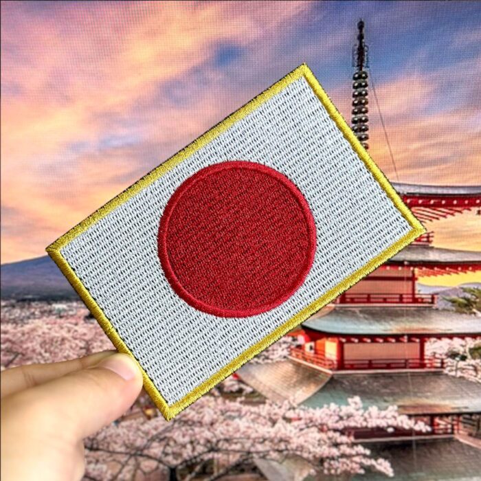 Japan Embroidery Flag Patch 4"×2.67" - Image 2