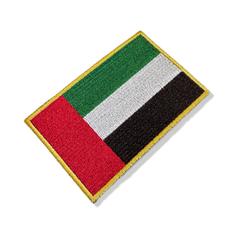 United Arab Emirates Country Embroidery Flag Patch 4″×2.67″ – BR44 – USA