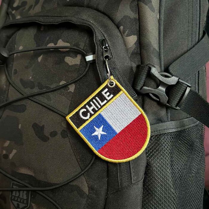 Chile Flag Embroidered Patch 2.68″x3.15″ - Image 2