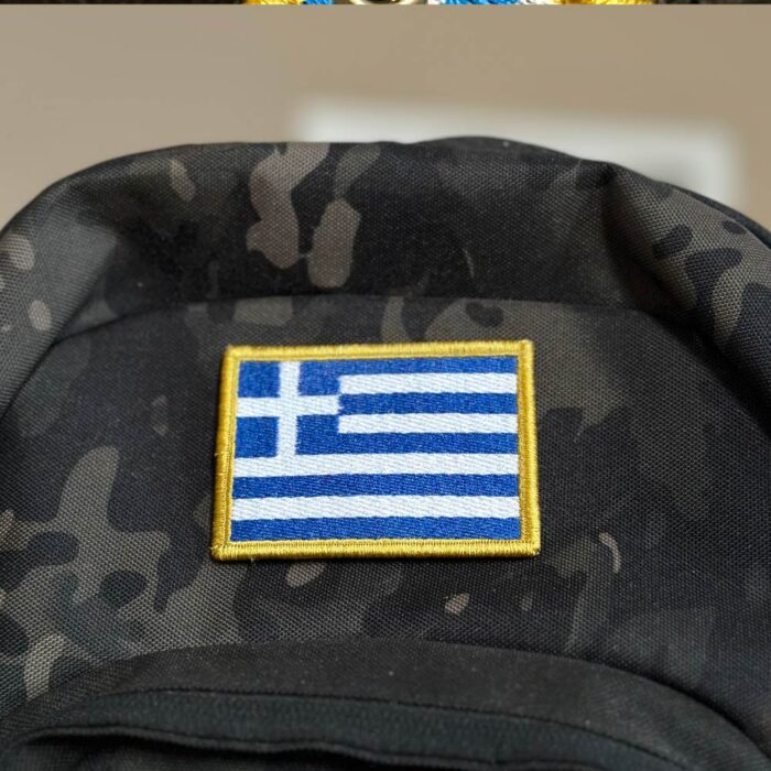 BP0232-001 Greece Flag Embroidery Patch 3"x2" - Image 4