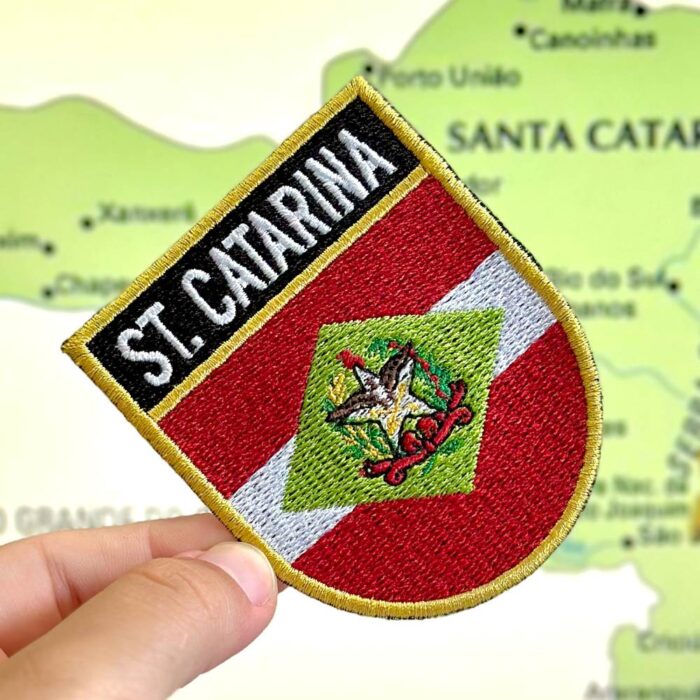 BE0168E-001 Santa Catarina Brasil Flag Embroidery Patch 2.68×3.15 - Image 3